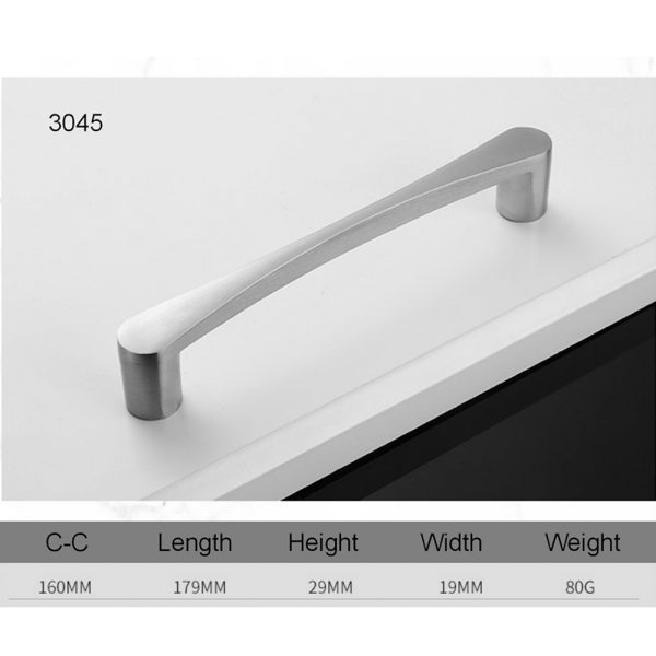 Satin Nickel Aluminium Alloy Cabinet Handle and Knob