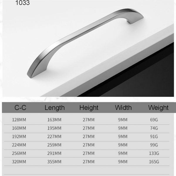 Satin Nickel Aluminium Alloy Cabinet Handle Knob