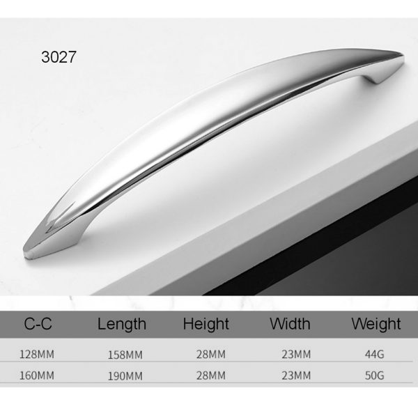 Satin Nickel Aluminium Alloy Cabinet Handle and Knob