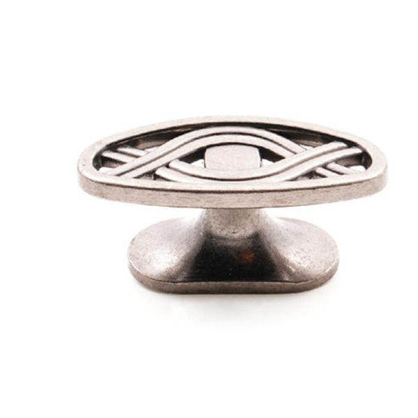 Classical Style Old Silver Zamak Cabinet Knob Handle Zinc Alloy