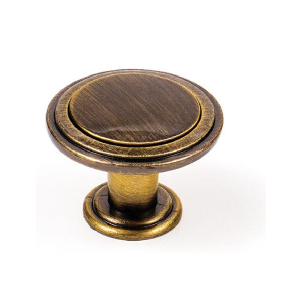 Antique Brass Classical Style Cabinet Knob Zamak Zinc Alloy Handle