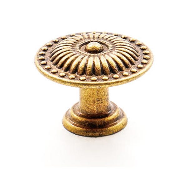 Classical Style Old Brass Cabinet Knob Zamak Zinc Alloy Handle