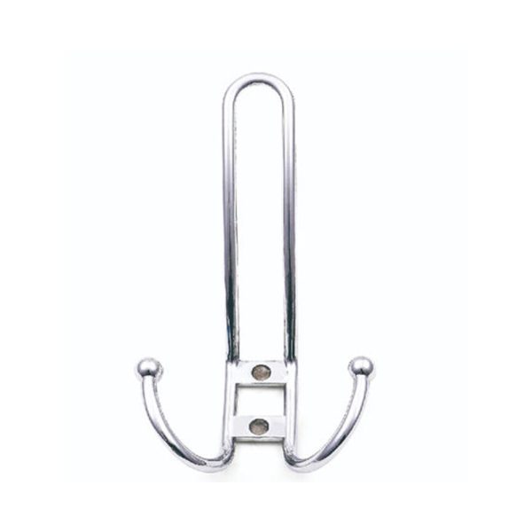 Chrome Double Robe Hook Zamak Zinc Alloy 1779L