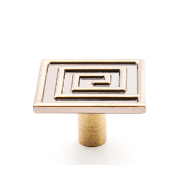 Antique Brass Classical Style Zamak Cabinet Knob Handle and Knob