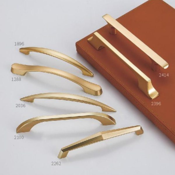 Gold Zamak Cabinet Handle Popular Recommended Design Zinc Alloy Handle and Knob