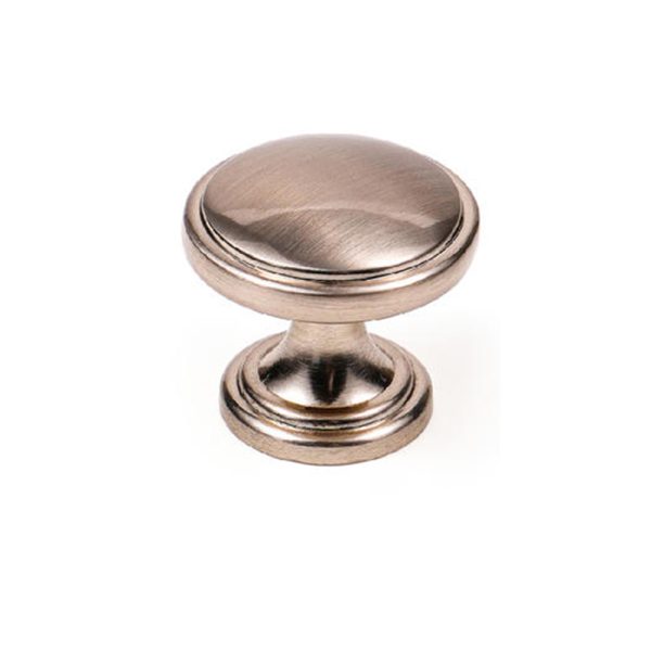 Zamak Satin Nickel Cabinet Knob Zinc Alloy Handle for Modern Kitchen Decor