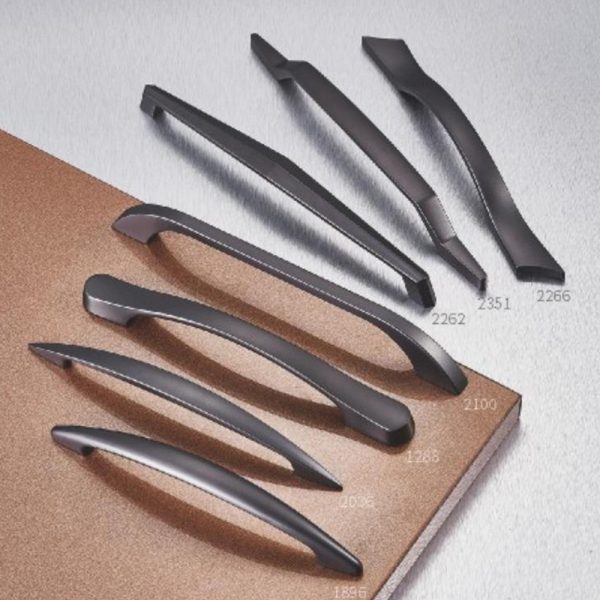 Matt Black Nickel Zamak Cabinet Handle - Popular Recommended Design in Zinc Alloy