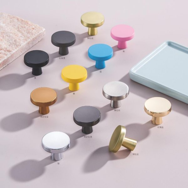 Zamak Cabinet Knob Handle Knob in Blue Pink Yellow Recommended Design Popular Zinc Alloy Hardware