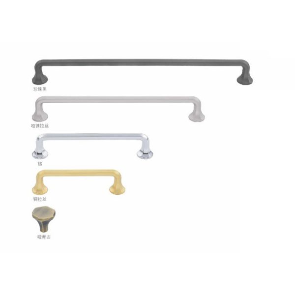 Zamak Cabinet Handles and Knobs in Black, Gold, Satin Nickel, and Chrome - Popular Recommended Design