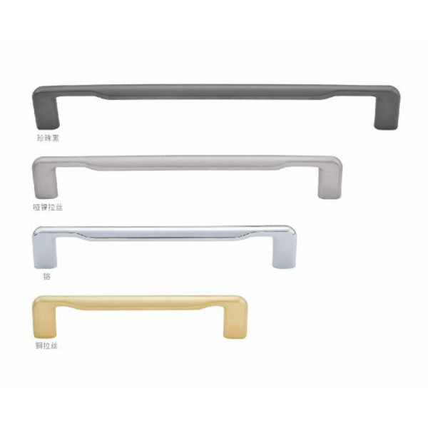 Zamak Cabinet Handle in Black Gold Satin Nickel and Chrome - Popular Recommended Design
