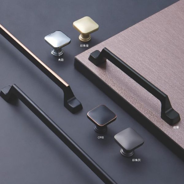Zamak Cabinet Handles and Knobs in Black, Gold, Satin Nickel, and Chrome - Recommended Design for Stylish Interiors