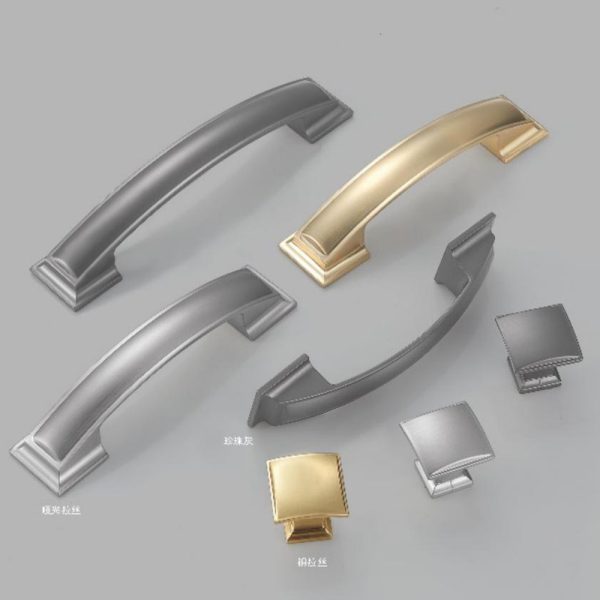 Zamak Cabinet Handles and Knobs in Matt Black Nickel, Gold, and Satin Nickel - Recommended Design