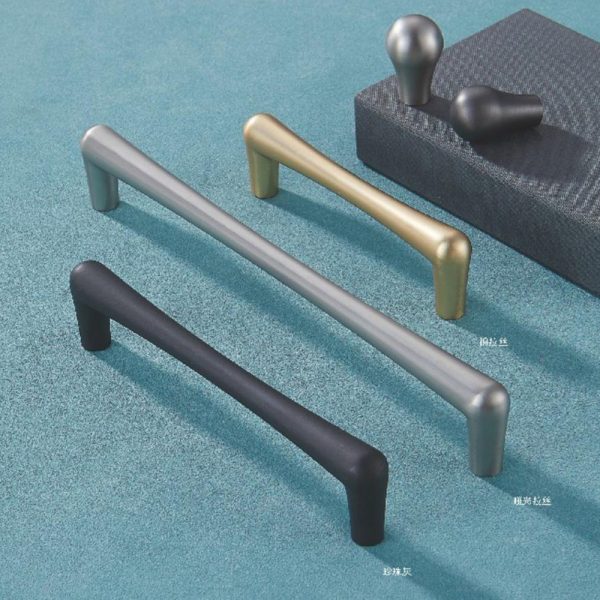 Zamak Cabinet Handle and Knob in Black Gold and Chrome - Recommended Design Popular Zinc Alloy Hardware