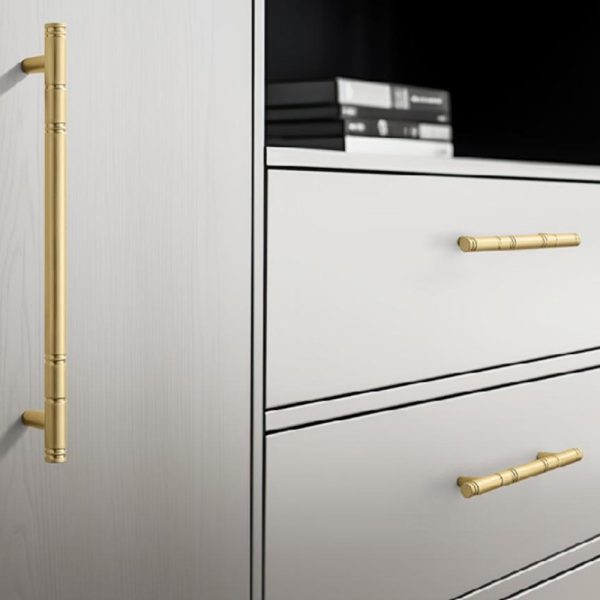 Gold Zamak Cabinet Handle Popular Design Zinc Alloy Handle and Knob - Image 2