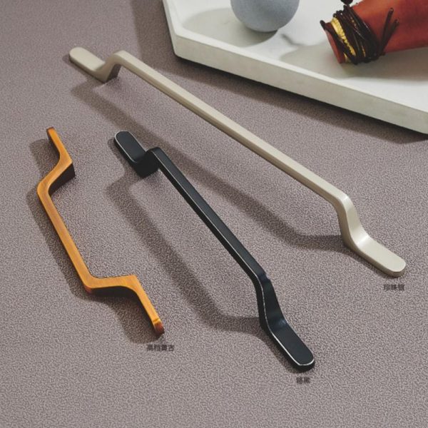 Zamak Cabinet Handle and Knob Set in Black, Gold, and Satin Nickel - Recommended Design for Popular Cabinet Hardware