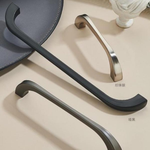 Zamak Cabinet Handle and Knob in Black, Satin Nickel, and Matt Black Nickel - Recommended Design for Popular Cabinet Style