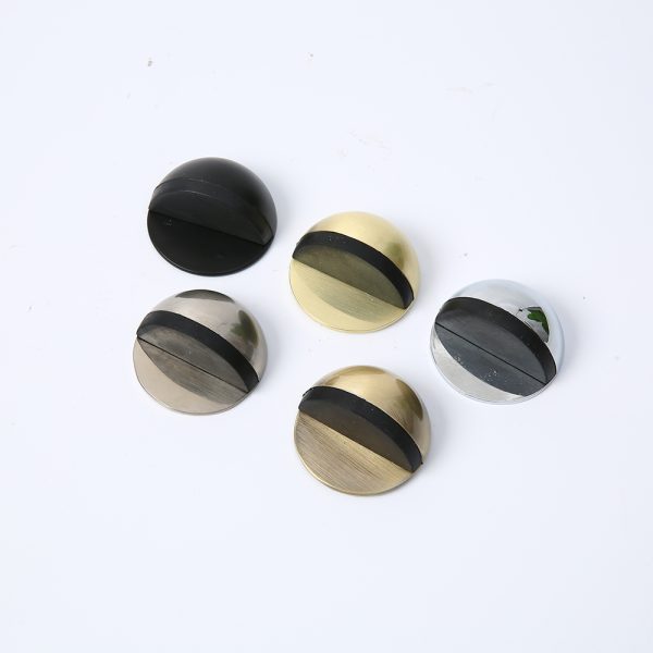 Zamak Door Stopper in Black, Gold, Satin Nickel and Chrome Finishes