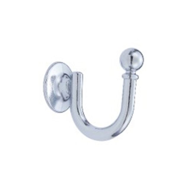 Zamak Robe Hook in Black Gold Satin Nickel Chrome - Single Hook Zinc Alloy - Image 3