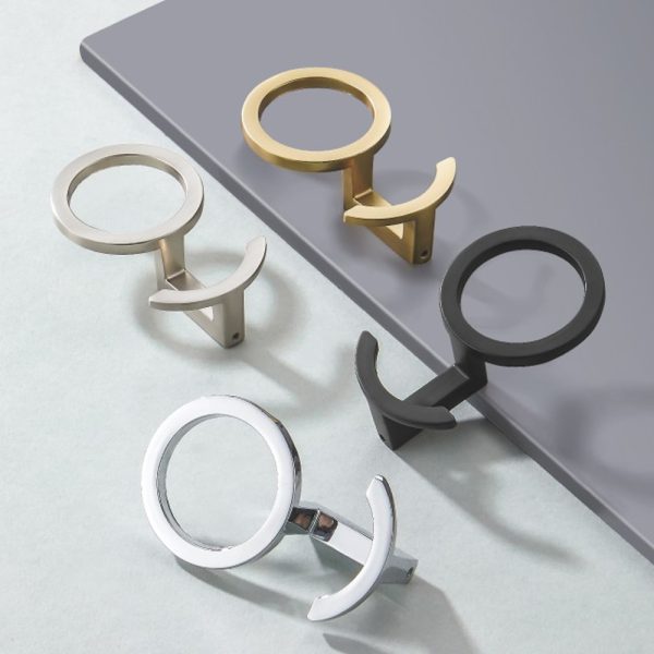 Double Old Brass Zamak Robe Hook Zinc Alloy Wall Mount Bathroom Accessory - Image 2
