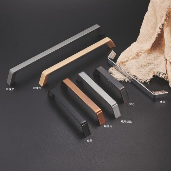 Zamak Black Gold Satin Nickel Chrome Cabinet Handle Popular Design