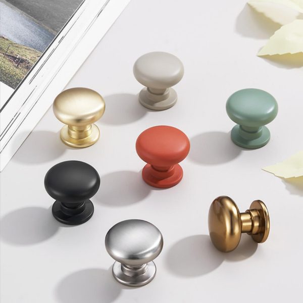 Zamak Cabinet Knobs in Black, White, Gold, Satin Nickel, and Chrome - Popular Handle and Knob Design