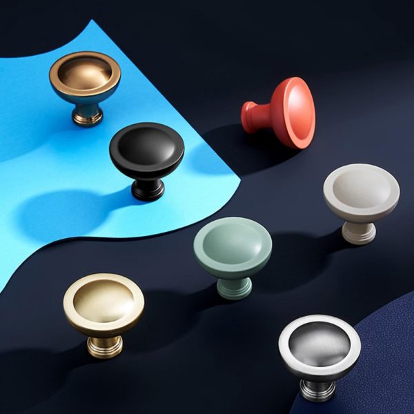 Zamak Cabinet Knob in Black, White, Gold, Satin Nickel, and Chrome - Popular Handle and Knob Design