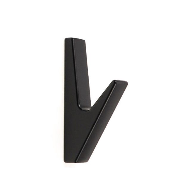 Black Satin Nickel Gold Single Robe Hook Zamak Zinc Alloy Wall Mounted - Image 2