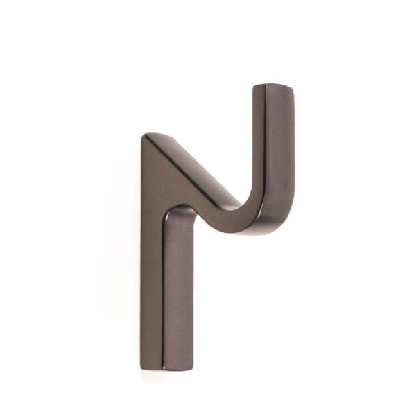 Zamak Single Robe Hook in Black Matt Black Nickel Gold Chrome Finish - Image 2