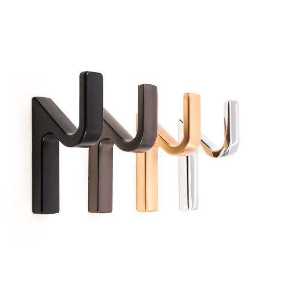 Zamak Single Robe Hook in Black Matt Black Nickel Gold Chrome Finish