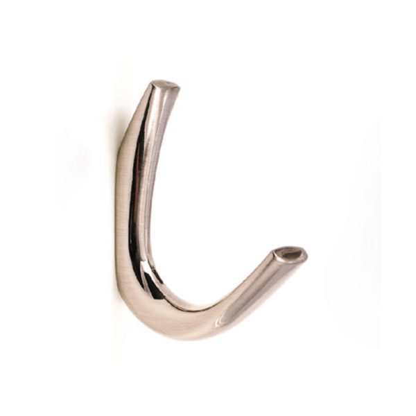 Zamak Satin Nickel Single Robe Hook Zinc Alloy Hardware