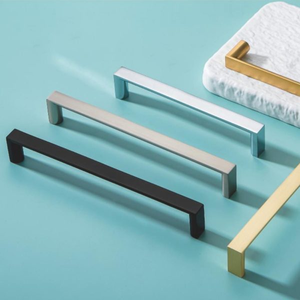 Zamak T Bar Cabinet Handle and Knob in Black Gold Satin Nickel Chrome - Popular Design for Modern Interiors