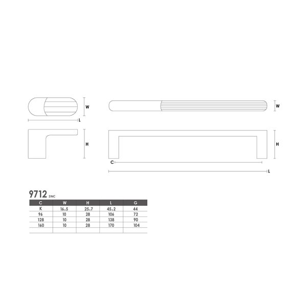 Zamak Handle and Knob Cabinet Hardware in Black, Gold, Satin Nickel, Chrome - Recommended Design Popular Style - Image 2