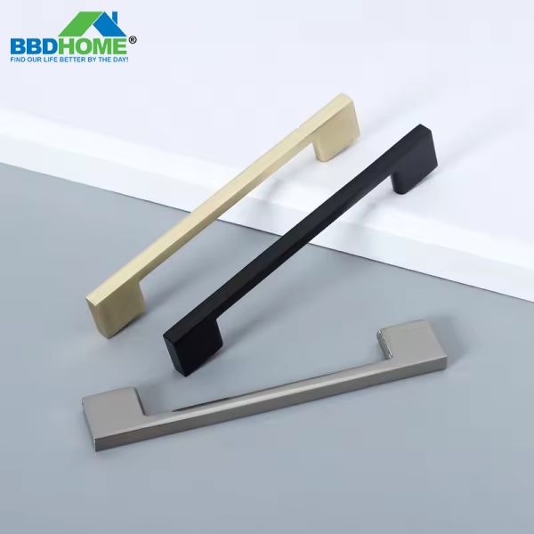 BBDHOME Aluminum Pull Cabinet Handle for Kitchen Furniture Office Bedroom Metal Drawer Handle - Black Chrome Satin Nickel Gold Options - Image 2