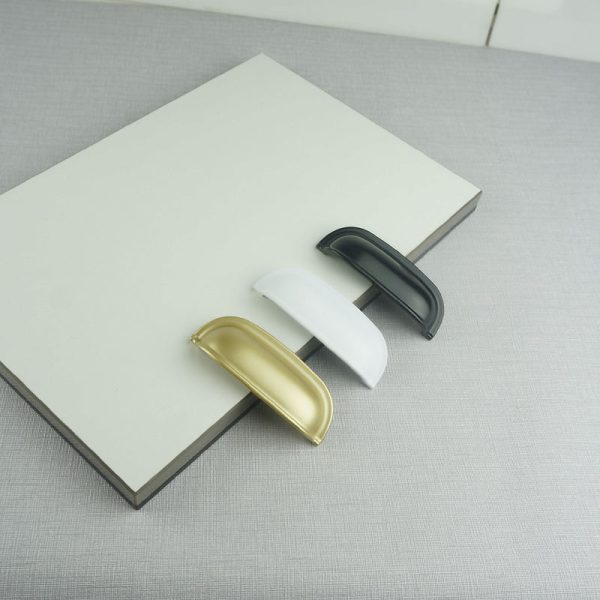 Black Aluminium Alloy Cup Handles and Knobs for Furniture Assembly Cabinet Cupboard Hardware - Image 4