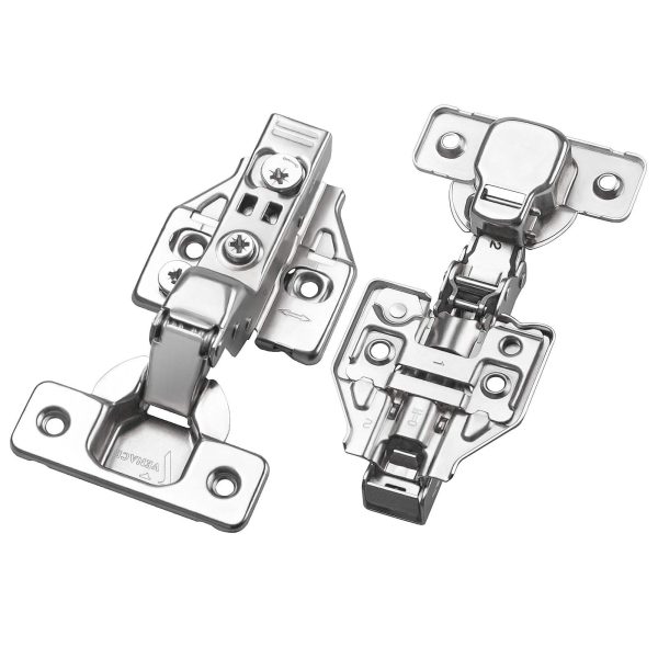 BBDHOME Adjustable Hydraulic Soft Closing Stainless Steel Hinge for Kitchen and Bedroom Furniture Satin Finish