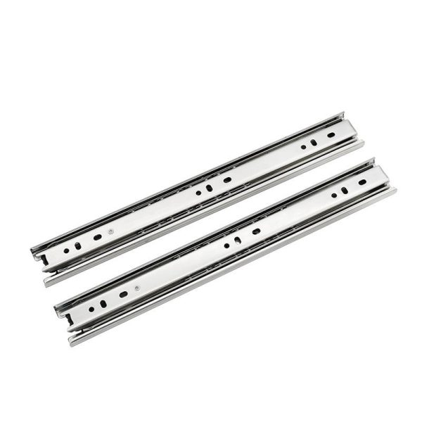Full Extension Stainless Steel Tool Box Drawer Slides Chrome Steel Rails Heavy Duty - Image 6