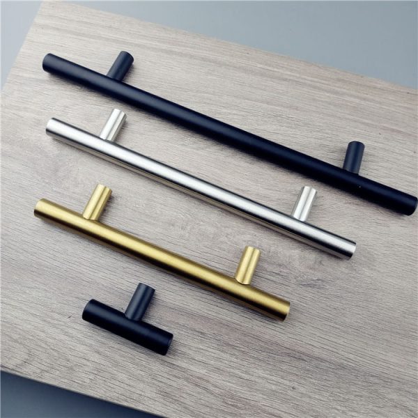 Matte Black T Bar Drawer Pulls Stainless Steel Cabinet Handles Modern Design Best Seller - Image 6