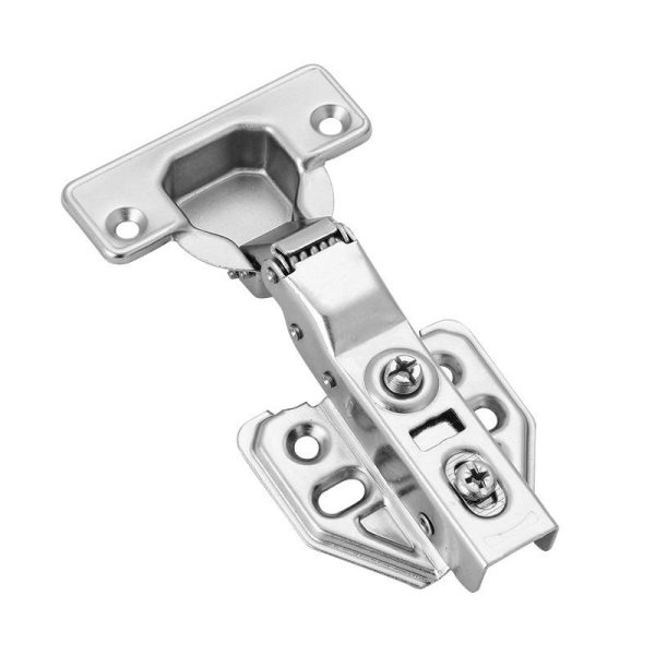 Adjustable Soft Close Hydraulic Buffer Cabinet Hinge Satin Stainless Steel Furniture Hardware