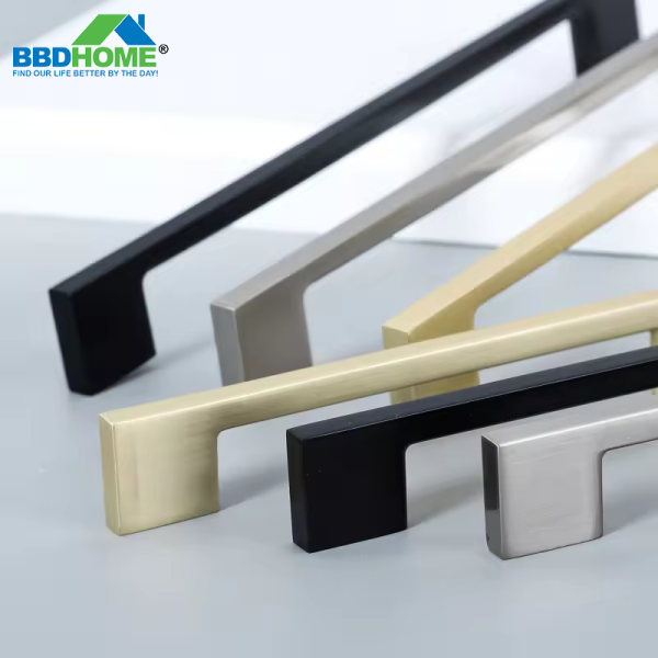 BBDHOME Aluminum Pull Cabinet Handle for Kitchen Furniture Office Bedroom Metal Drawer Handle - Black Chrome Satin Nickel Gold Options - Image 3