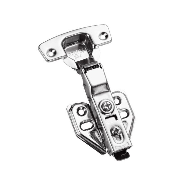 BBDHOME Stainless Steel Clip On Soft Close Hydraulic Cabinet Hinge for Office and Hotel Furniture Satin Finish