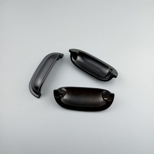 Black Aluminium Alloy Cup Handles and Knobs for Furniture Assembly Cabinet Cupboard Hardware - Image 3