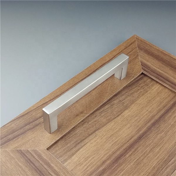 Black Square Stainless Steel Cabinet Pull Handles Modern T Bar Kitchen Cupboard Door Handles - Image 5