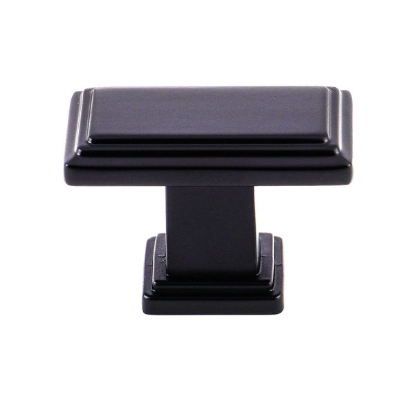 Black Zamak Cabinet Knob Zinc Alloy Handle and Knob for Furniture