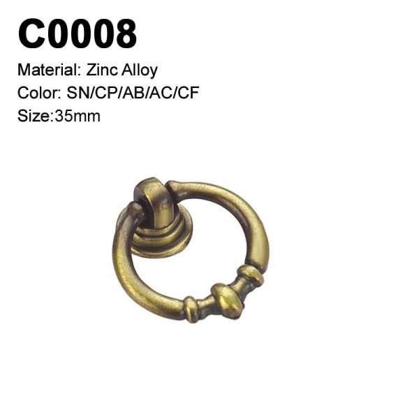 Black Gold Zamak Cabinet Handle Modern Design