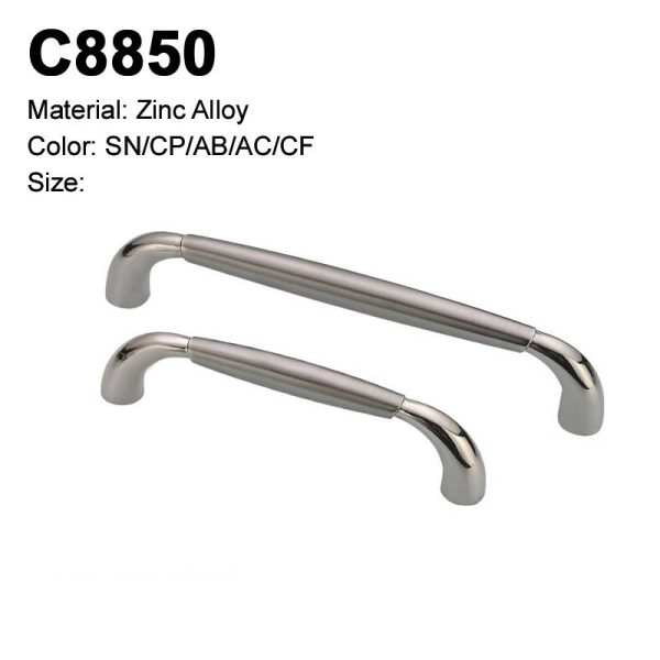 Satin Nickel Zamak Cabinet Handle C8850 Economic Style Single Hole Decorative Handle