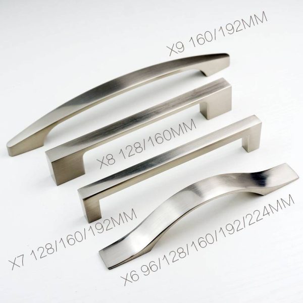 Aluminum Cabinet Handle Decorative Satin Nickel Chrome for X6 X7 X8 X9