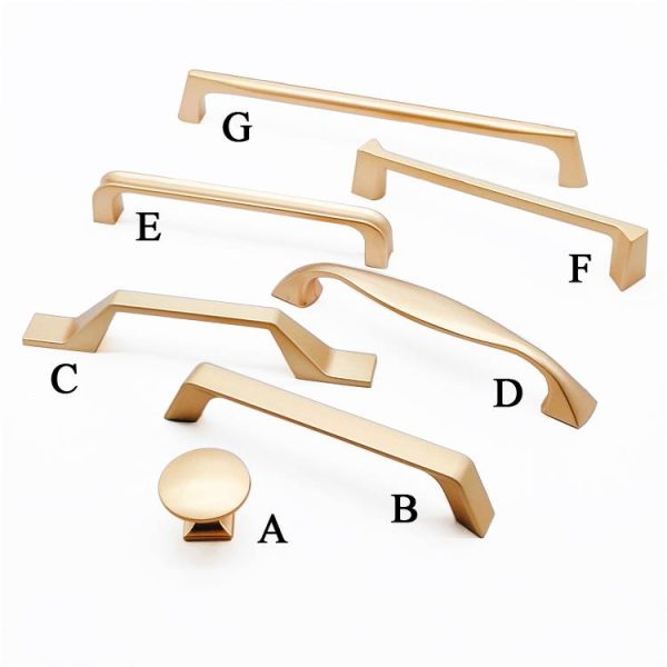 Chrome Gold Satin Nickel Cabinet Handles Zamak Material Recommended Design Black Handle Options