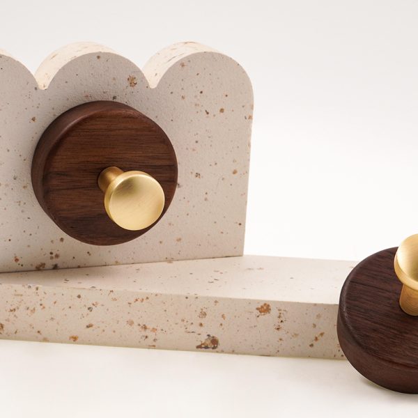 New Zamak Wood Single Robe Hook Zinc Alloy Bathroom Accessory