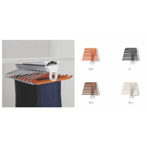 Aluminium Profile Clothes Rack in Silver Gold and Aluminium Oxide Finish